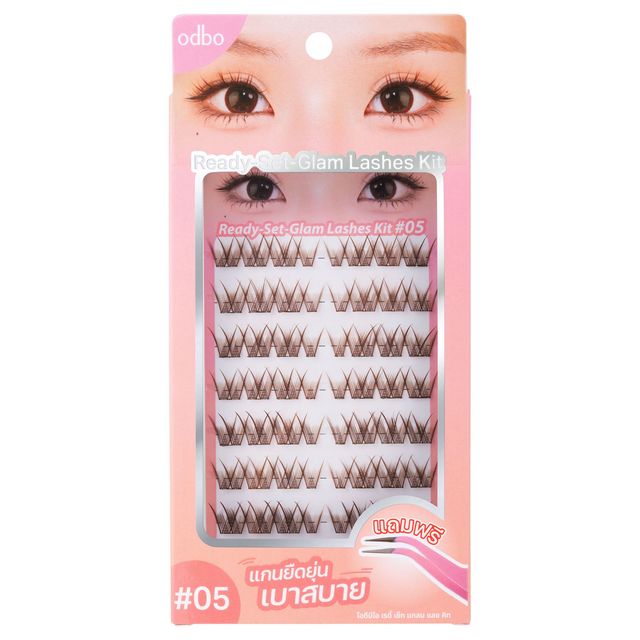 ODBO Ready Set Glam Lashes Kit 1pc