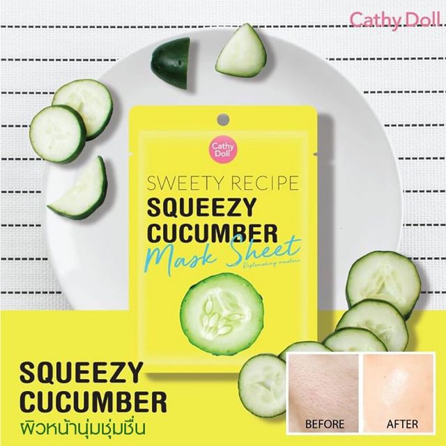 Cathy Doll Sweety Recipe Mask Sheet Squeezy Cucumber