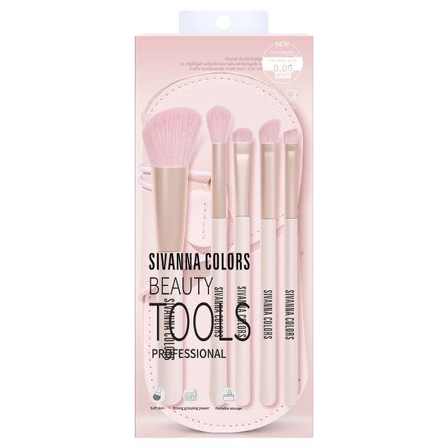 SIVANNA Colors Beauty Tools Professional Set 5pcs Pink