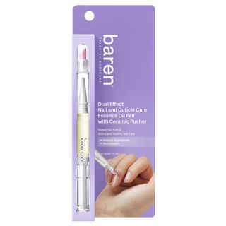 BAREN Dual Effect Nail And Cuticle Care Essence Oil Pen With Ceramic Pusher