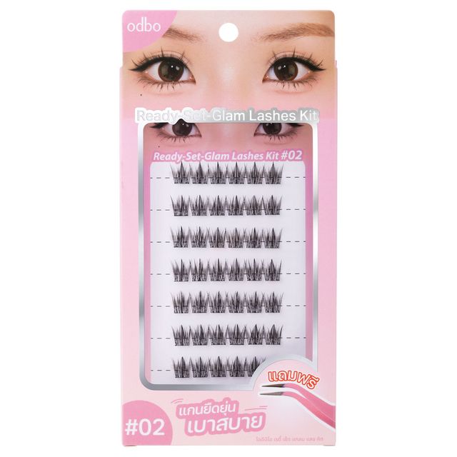 ODBO Ready Set Glam Lashes Kit 1pc