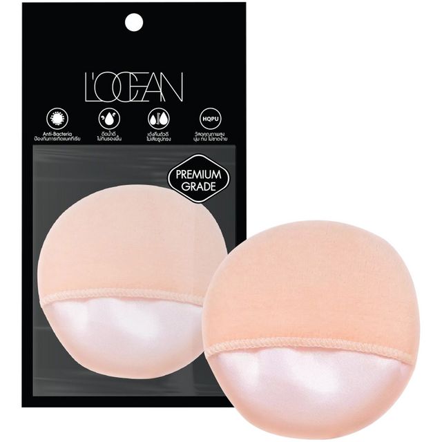 L'OCEAN Loose Powder Cotton Puff #L Hand Insert D8 Luk #Nude