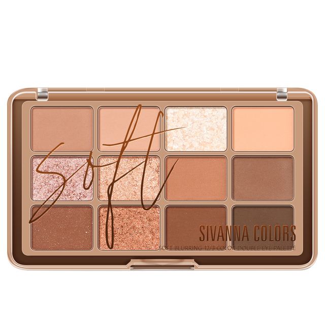 SIVANNA Soft Blurring 12/3 Color Double Eye Palette 26.4g