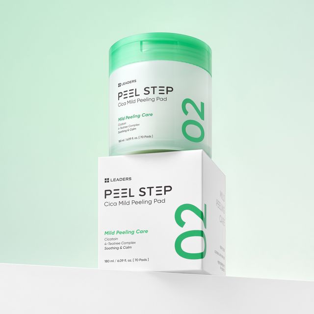 Leaders Peel Step Cica Mild Peel Peeling Pad 70 Pads 180ml