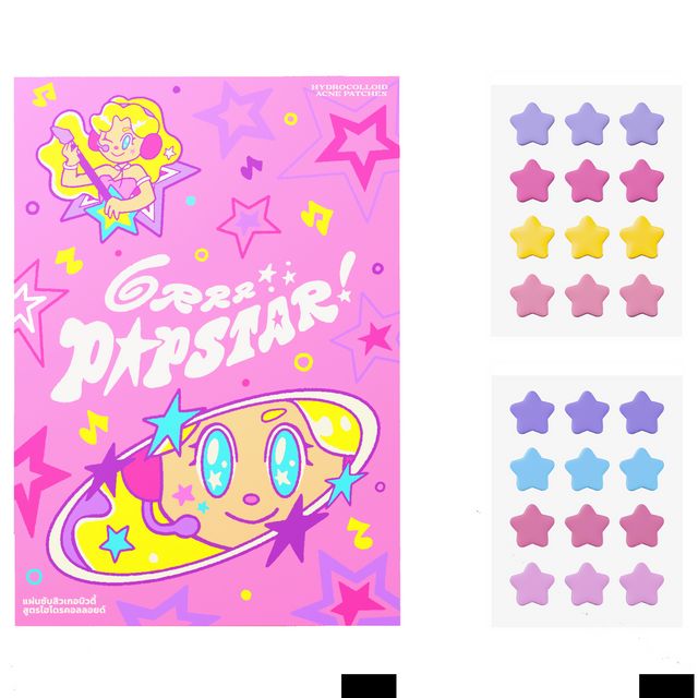 grrrbeauty Popstar Hydrocolloid Acne Patches 24pcs