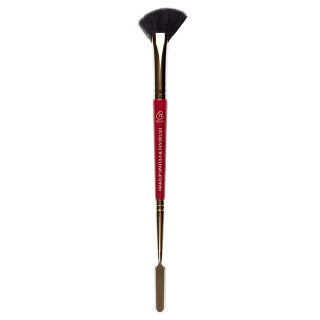 CHAT Makeup Spatula & Fan Brush 1g