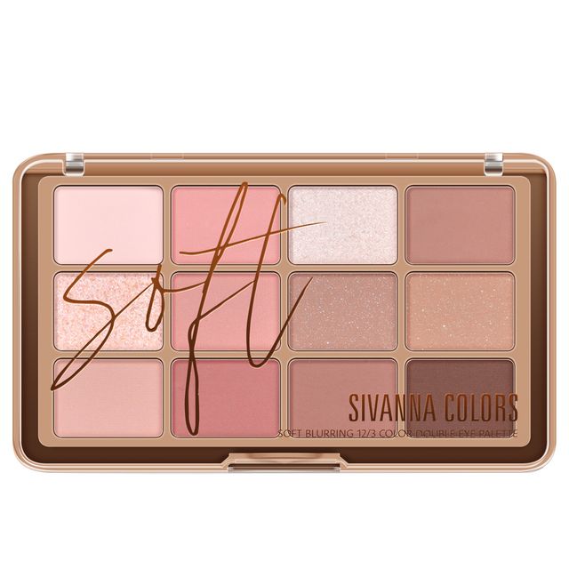 SIVANNA Soft Blurring 12/3 Color Double Eye Palette 26.4g