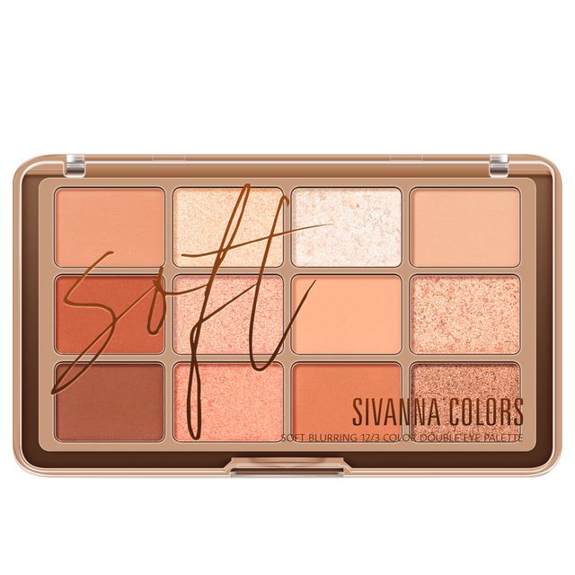 SIVANNA Soft Blurring 12/3 Color Double Eye Palette 26.4g