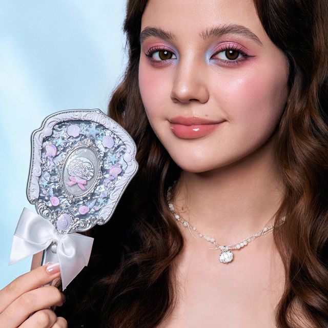 Flower Knows Shell's Jewel Collection Hand Held Mirror Pearly White