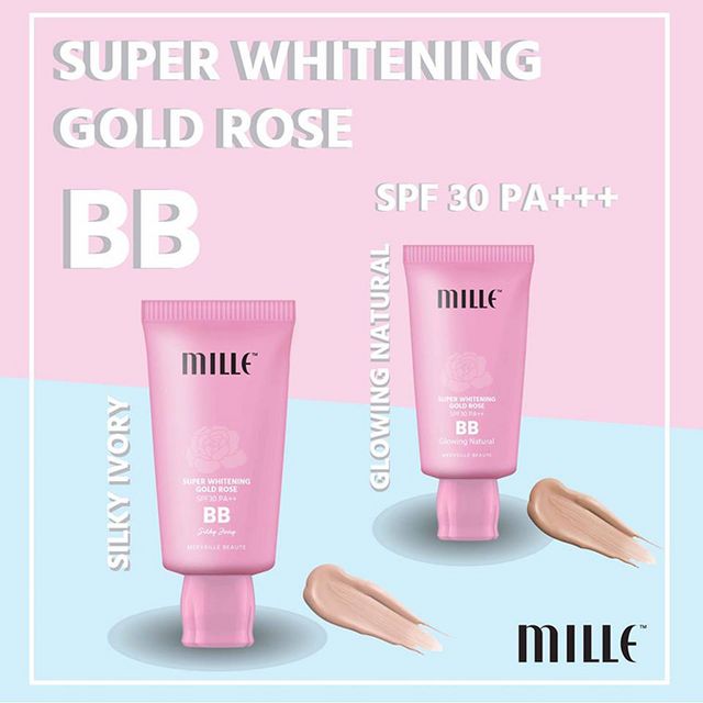 Mille Super Whitening Gold Rose BB Cream SPF30 PA++ #Silky Ivory