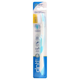 Dntl Sci Medium Tooth Brush Super Soft Slim With Tongue Cleaner
