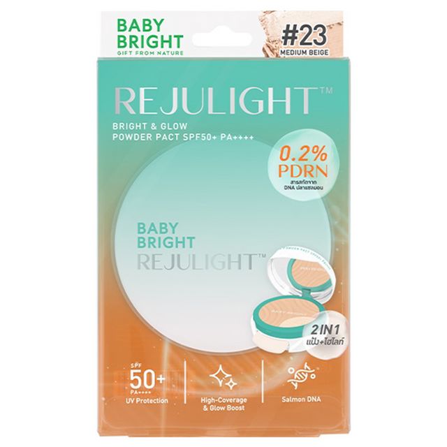Baby Bright Rejulight Bright & Glow Powder Pact SPF50+ PA++++