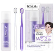 Skynlab White Smile Teeth Whitening CC Serum Toothpaste 50 ml. Free Premium Whitening Pro-Flex Toothbrush 2 Pcs Set