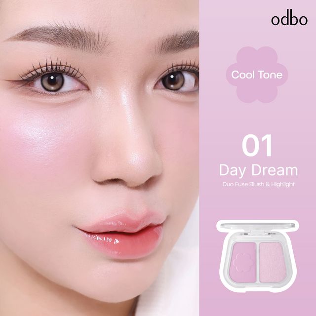 ODBO Duo Fuse Blush & Highlight
