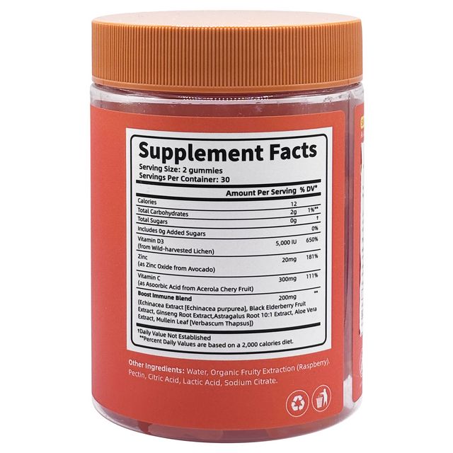 WHITELAB Vit C plus Vit D Gummies 180g