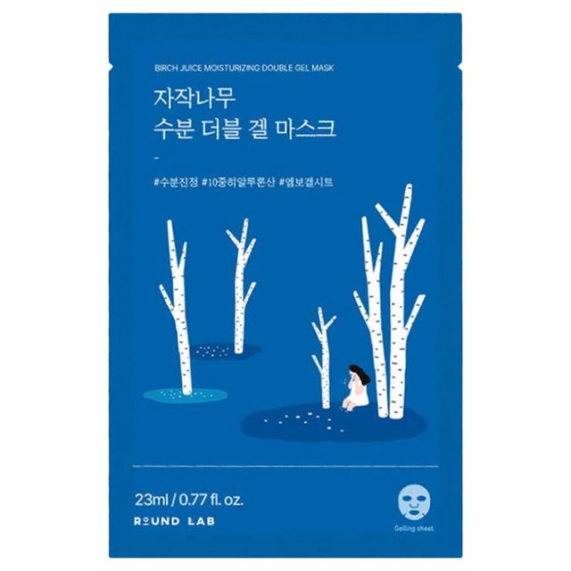 Round Lab Birch Juice Moisturizing Double Gel Mask 1pc