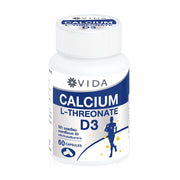 Vida Calcium L-Threonate + D3 60 Capsules Dietary Supplement