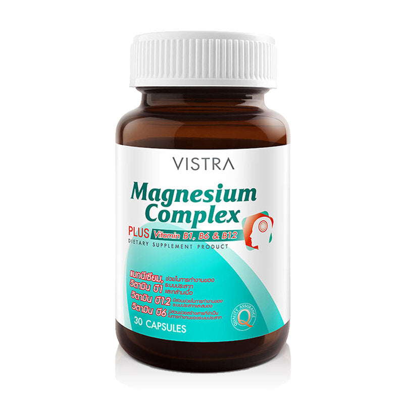 Vistra Magnesium Complex Dietary Supplement 30 Capsules