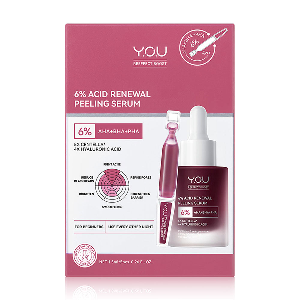 YOU Reeffect Boost 6% Acid Renewal Peeling Serum 7.5ml